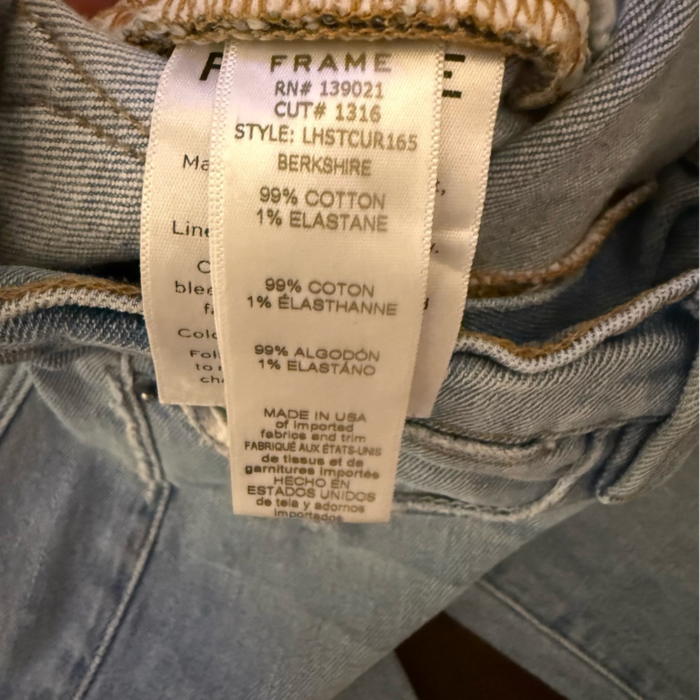 Frame Denim Le High Strait Light Blue Straight‎ Leg Jeans - Picture 5 of 7